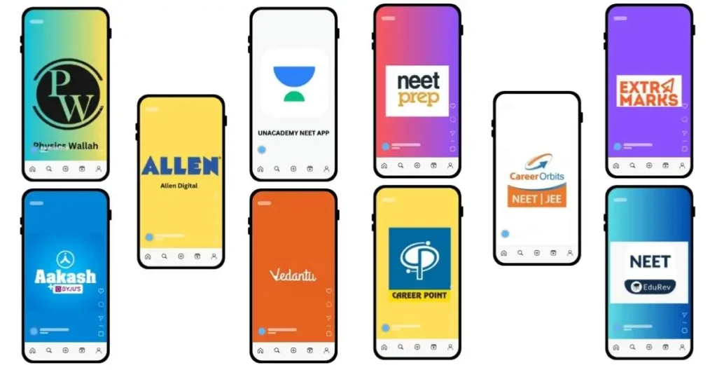  A collection of various mobile phones displaying distinct logos, representing the latest technology trends.