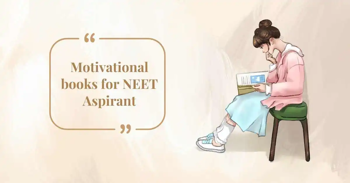 A collection of motivational books designed to inspire NEET aspirants on their academic journey.