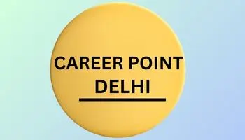 Yellow button displaying "Career Point Delhi" for NEET Institute, promoting educational opportunities in Delhi.